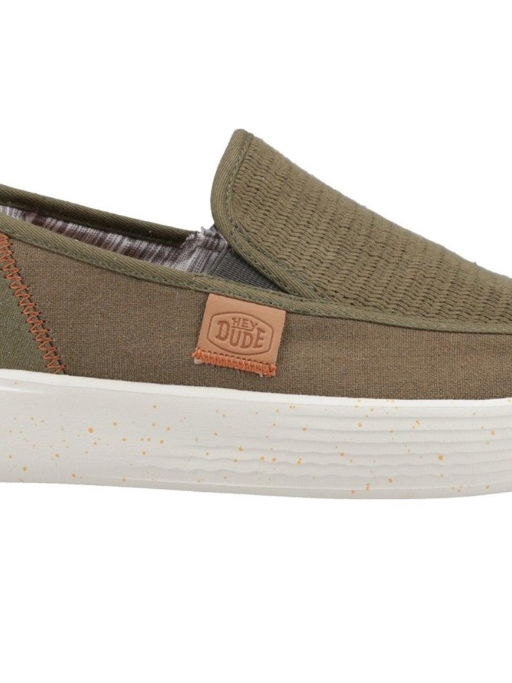 Hey Dude Sunapee M Coastline Olive Lightweight Canvas Slip-On Shoes Men’s 9